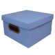 Dello - Caixa Organizadora Linho Pequena - Azul Claro 1