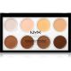 Nyx - Paleta Contornos e Iluminadores Profissional em Creme