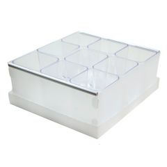 Dello - Caixa Organizadora com 9 Porta Objetos - Cristal 1