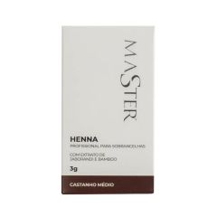 Master - Henna - Cor Castanho Médio - 3g 1